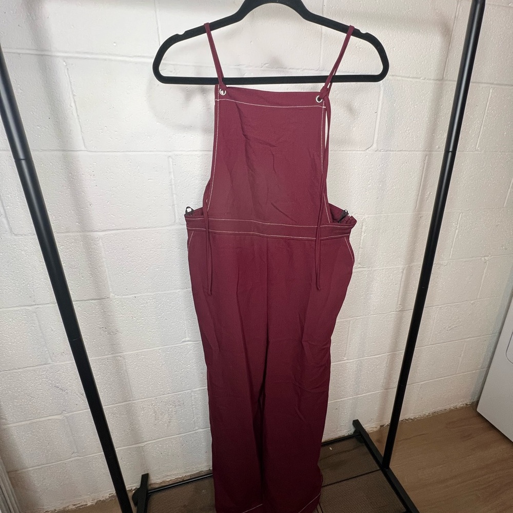 Forever 21 NWT Burgundy Overalls - Size: M